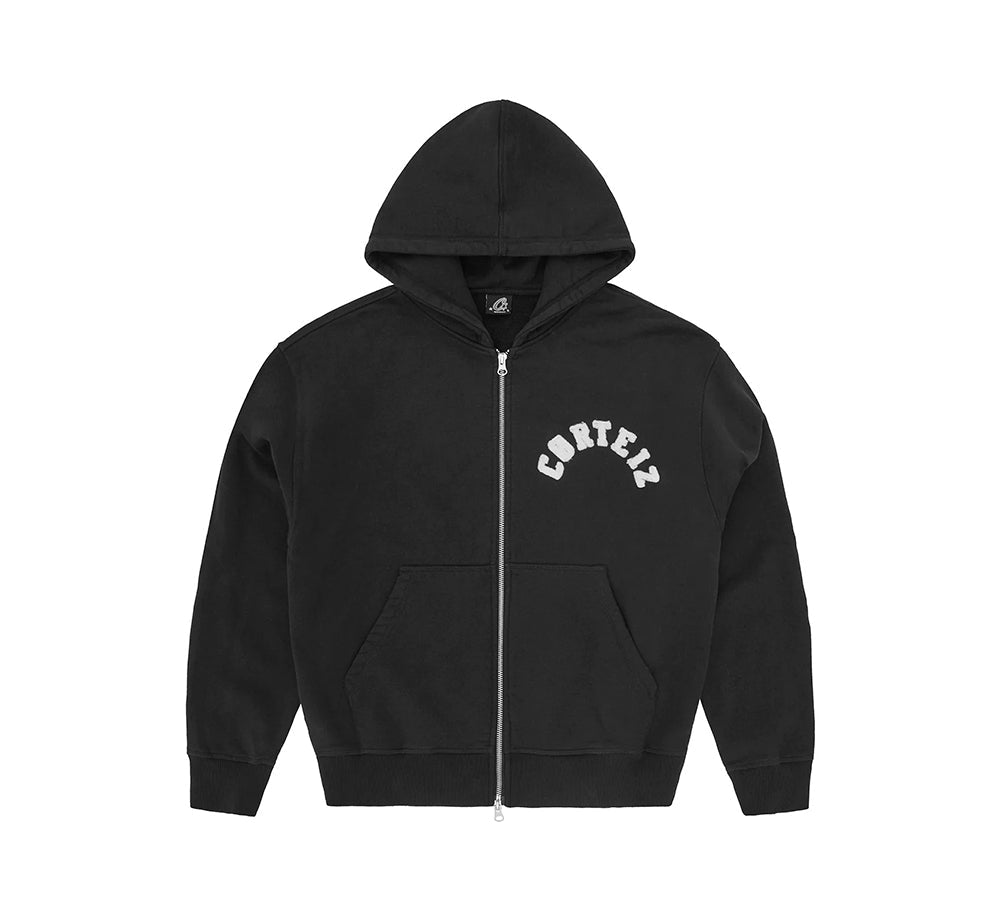 Corteiz Colly Arch Zip Hoodie - Black