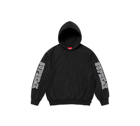 Supreme Collegiate Sleeve Hooded Sweatshirt - Black