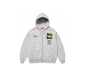 Supreme Salvation Zip Up Hooded Sweatshirt - Heather Grey